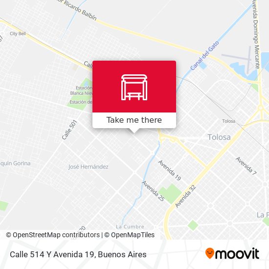 Mapa de Calle 514 Y Avenida 19