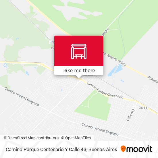 Mapa de Camino Parque Centenario Y Calle 43