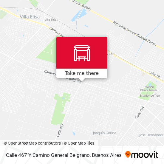Mapa de Calle 467 Y Camino General Belgrano