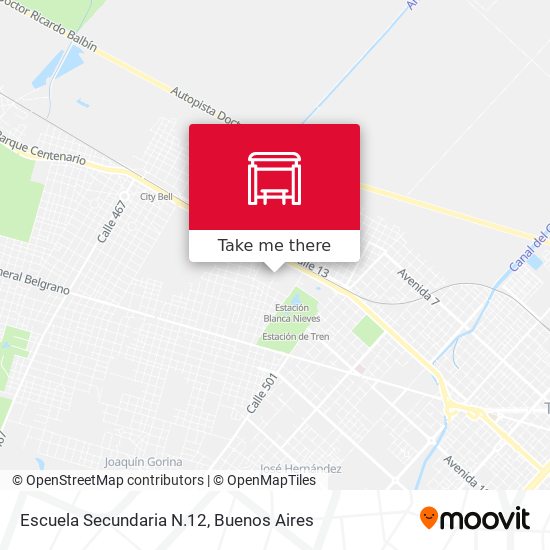 Mapa de Escuela Secundaria N.12
