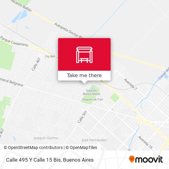 Mapa de Calle 495 Y Calle 15 Bis