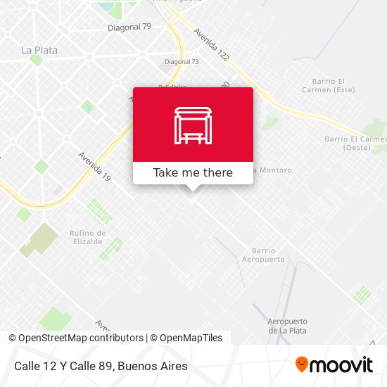Mapa de Calle 12 Y Calle 89