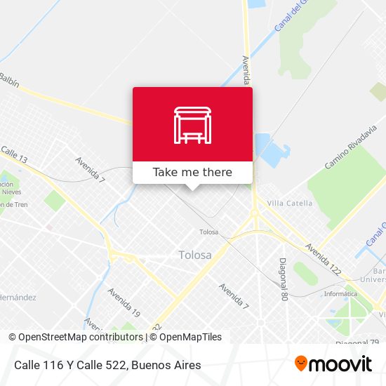 Mapa de Calle 116 Y Calle 522