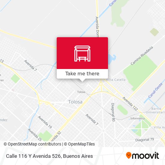 Calle 116 Y Avenida 526 map