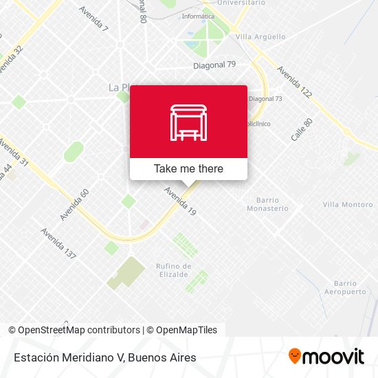 Estación Meridiano V map