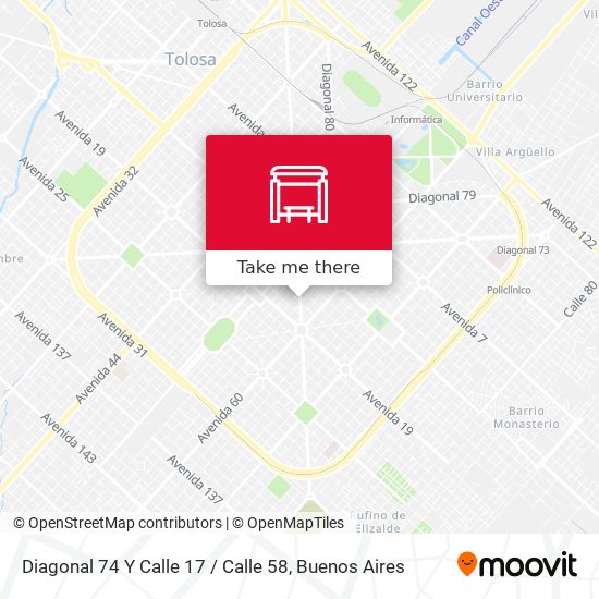 Diagonal 74 Y Calle 17 / Calle 58 map