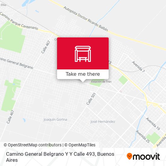 Camino General Belgrano Y Y Calle 493 map