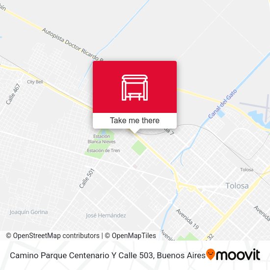 Mapa de Camino Parque Centenario Y Calle 503