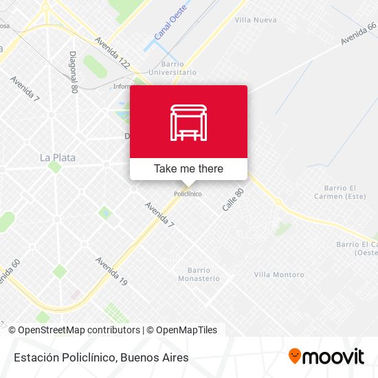 Estación Policlínico map
