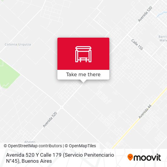 Avenida 520 Y Calle 179 (Servicio Penitenciario N°45) map