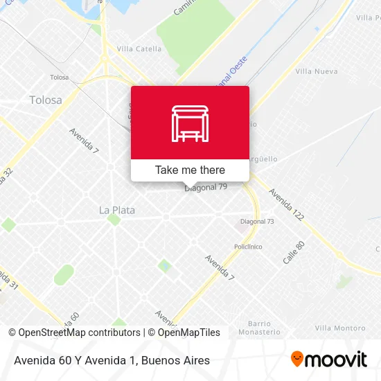 Mapa de Avenida 60 Y Avenida 1