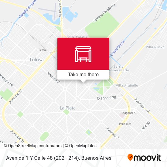 Mapa de Avenida 1 Y Calle 48 (202 - 214)