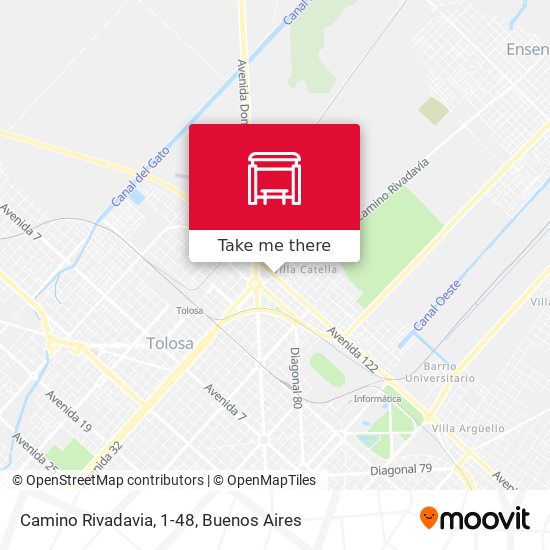 Mapa de Camino Rivadavia, 1-48