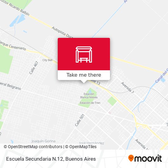 Escuela Secundaria N.12 map