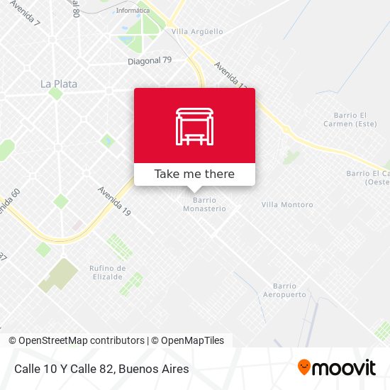 Mapa de Calle 10 Y Calle 82