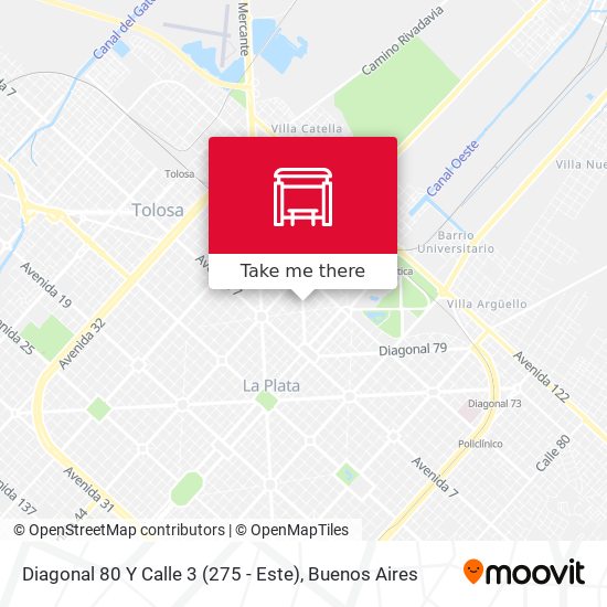 Diagonal 80 Y Calle 3 (275 - Este) map