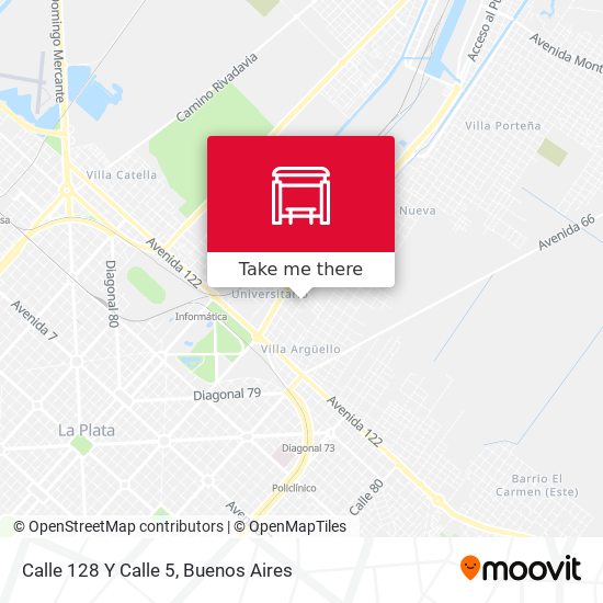 Mapa de Calle 128 Y Calle 5