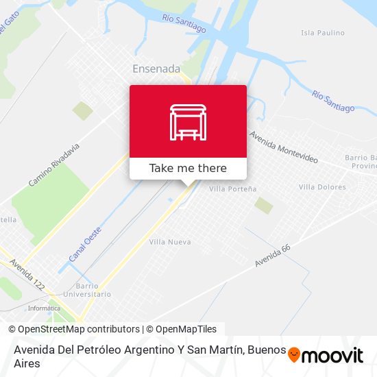 Avenida Del Petróleo Argentino Y San Martín map