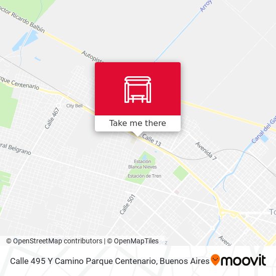 Calle 495 Y Camino Parque Centenario map