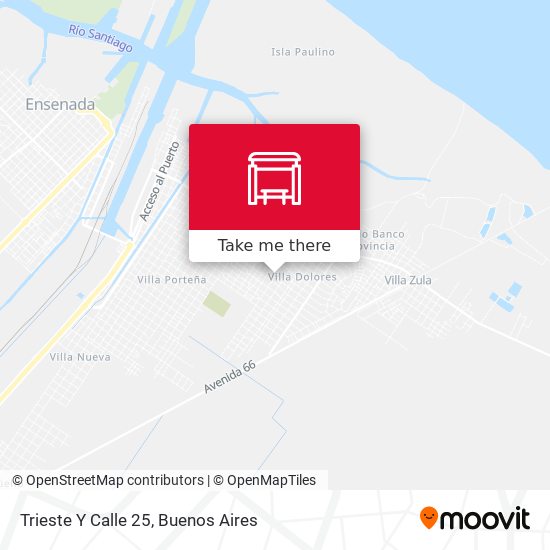 Mapa de Trieste Y Calle 25