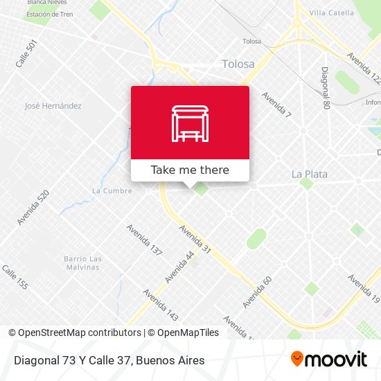 Diagonal 73 Y Calle 37 map