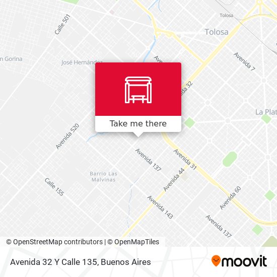 Mapa de Avenida 32 Y Calle 135