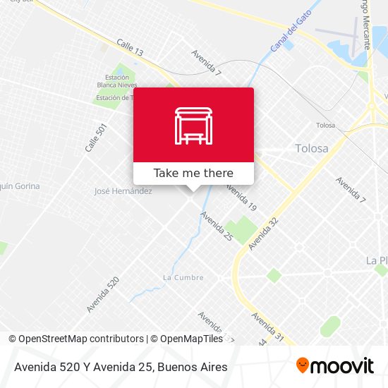 Avenida 520 Y Avenida 25 map