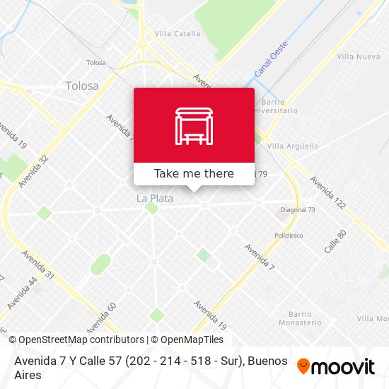 Avenida 7 Y Calle 57 (202 - 214 - 518 - Sur) map