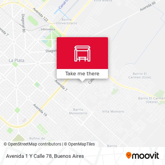 Avenida 1 Y Calle 78 map