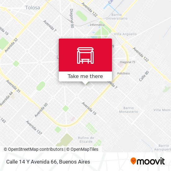Calle 14 Y Avenida 66 map