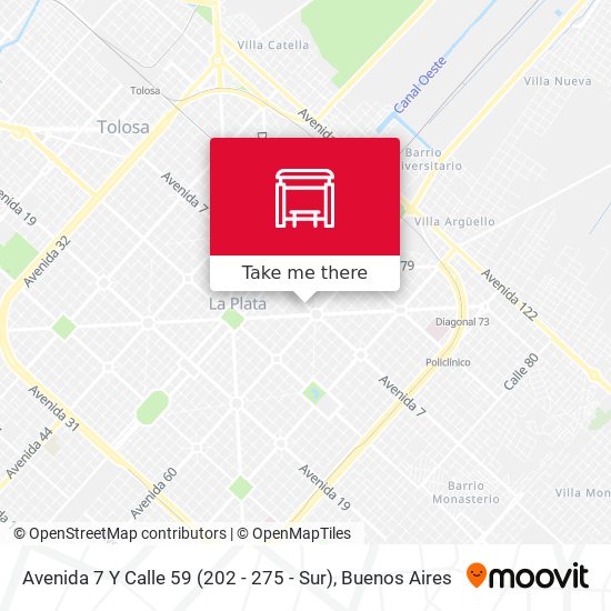 Avenida 7 Y Calle 59 (202 - 275 - Sur) map