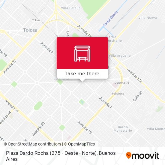 Plaza Dardo Rocha (275 - Oeste - Norte) map