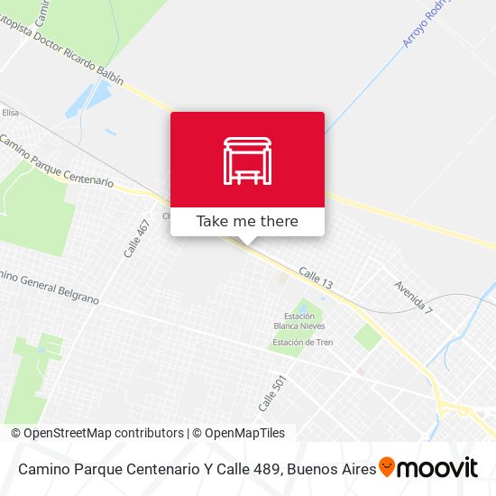 Mapa de Camino Parque Centenario Y Calle 489