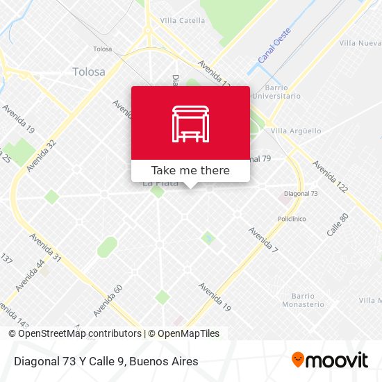 Diagonal 73 Y Calle 9 map