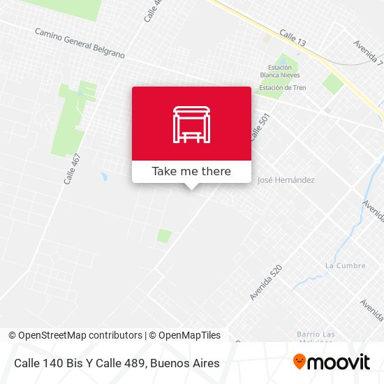 Calle 140 Bis Y Calle 489 map