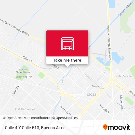 Mapa de Calle 4 Y Calle 513