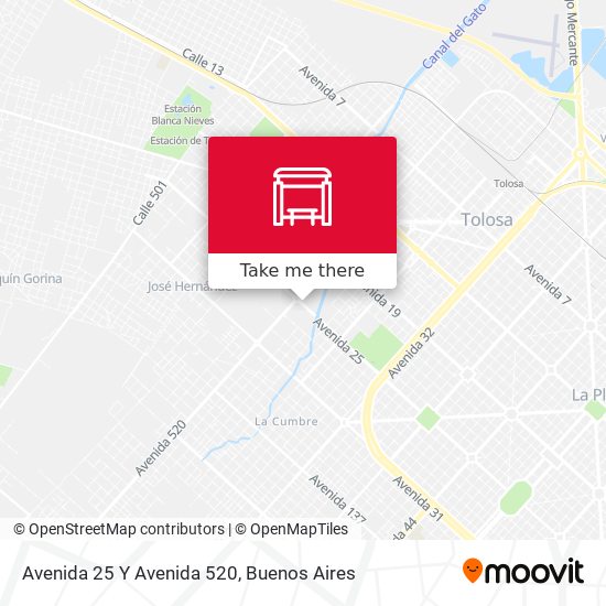 Avenida 25 Y Avenida 520 map