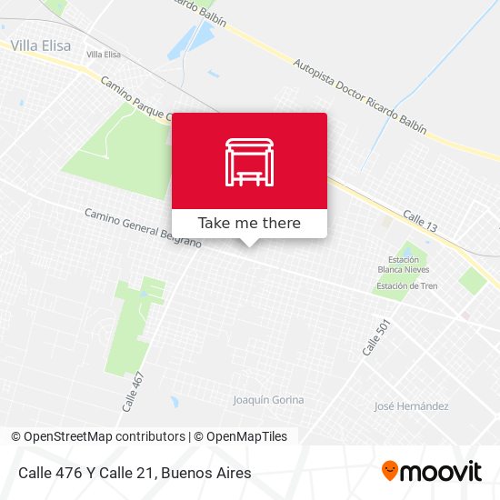 Mapa de Calle 476 Y Calle 21