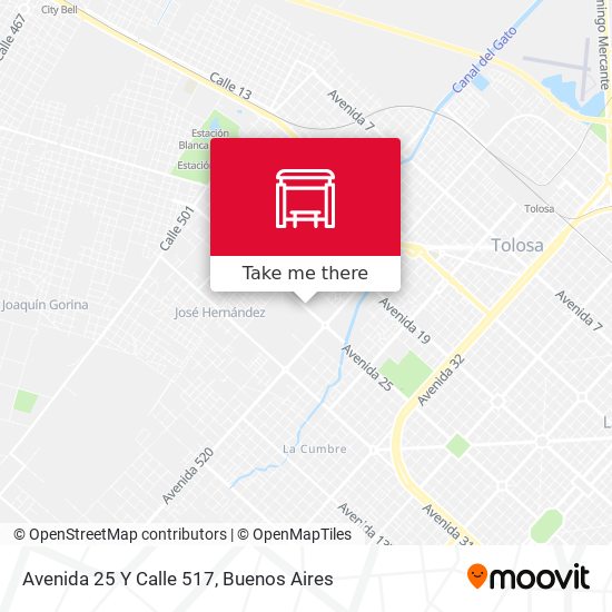 Avenida 25 Y Calle 517 map