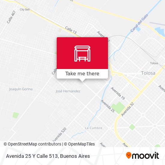 Mapa de Avenida 25 Y Calle 513