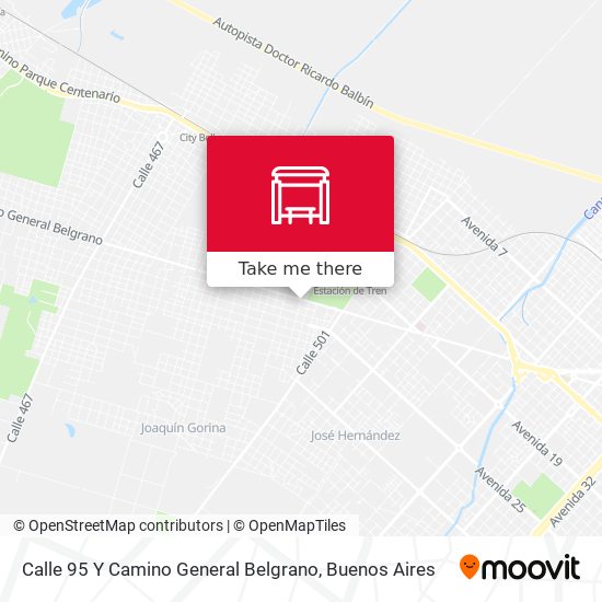 Calle 95 Y Camino General Belgrano map