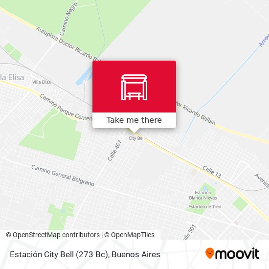 Mapa de Estación City Bell (273 Bc)