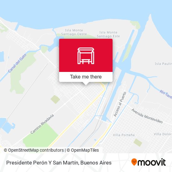 Presidente Perón Y San Martín map