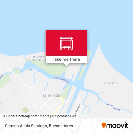 Camino A Isla Santiago map
