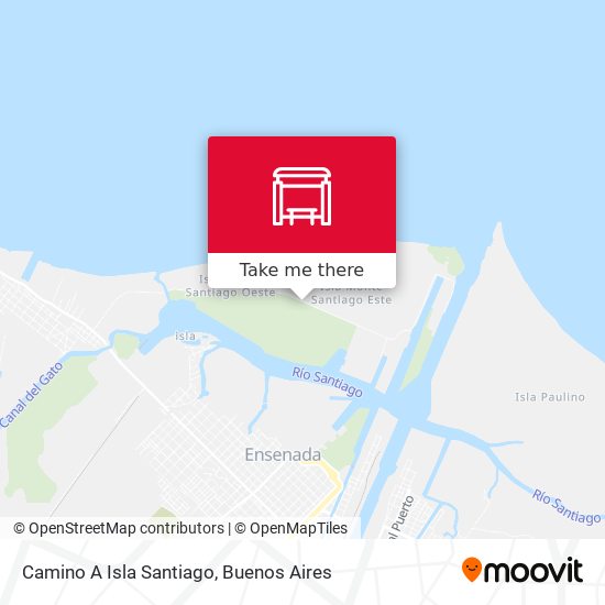 Camino A Isla Santiago map