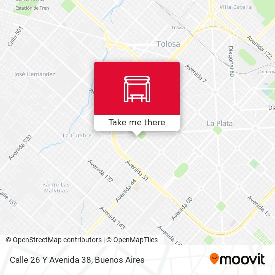 Mapa de Calle 26 Y Avenida 38