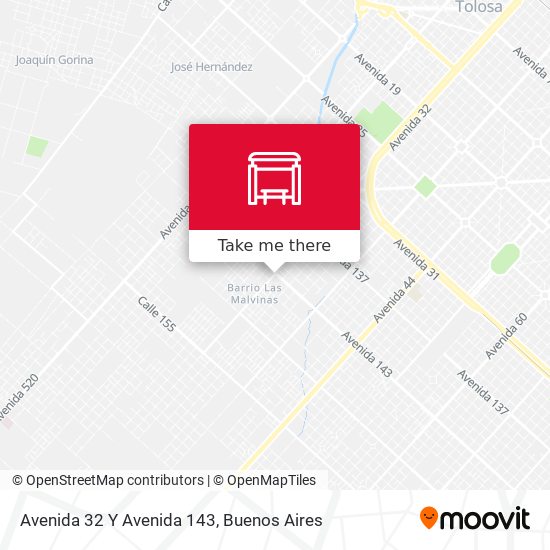 Avenida 32 Y Avenida 143 map