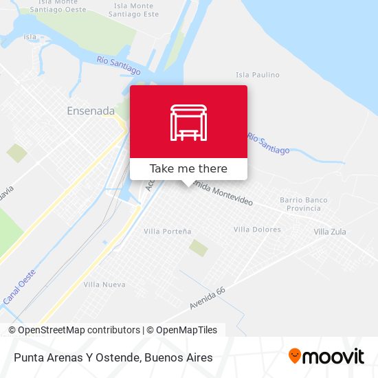 Punta Arenas Y Ostende map