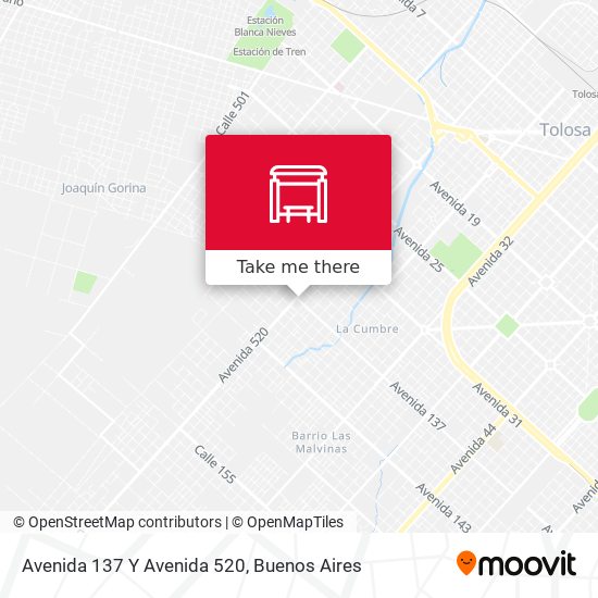 Avenida 137 Y Avenida 520 map
