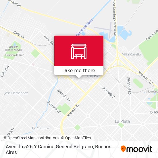 Avenida 526 Y Camino General Belgrano map